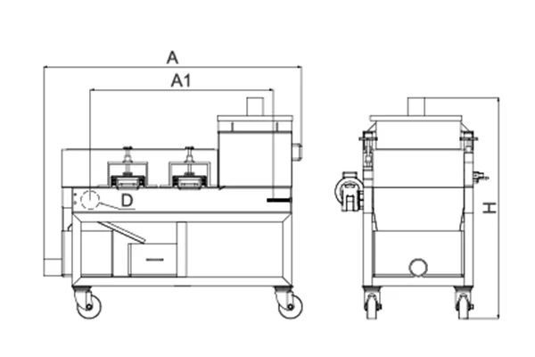 Cross Belt Magnetic Drum Separator