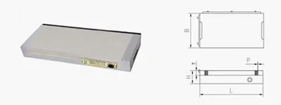 Rectangle Steel Permanent Magnetic Chuck