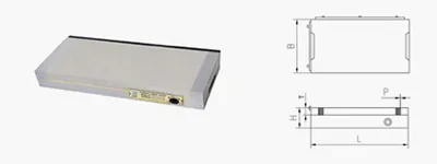 Rectangle Steel Permanent Magnetic Chuck