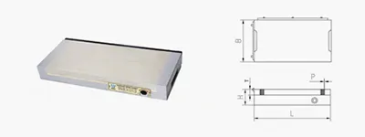 Rectangle Steel Permanent Magnetic Chuck